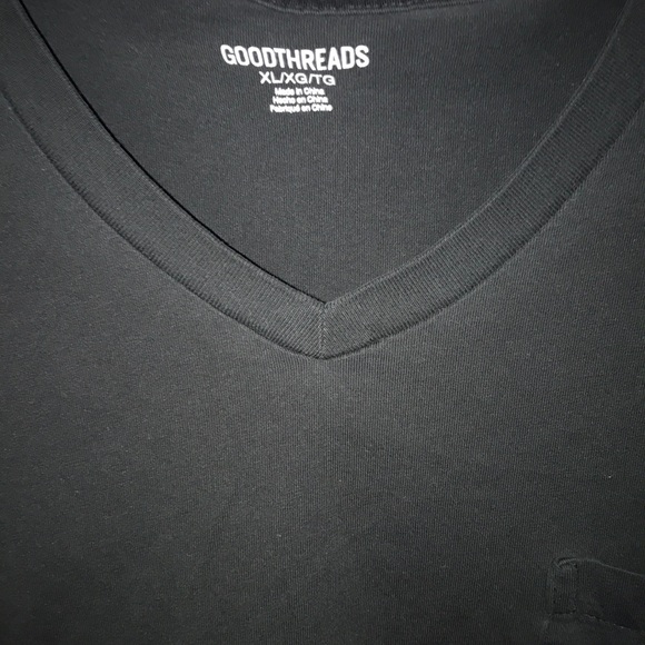 Goodthreads Black V-Neck - Picture 2 of 5